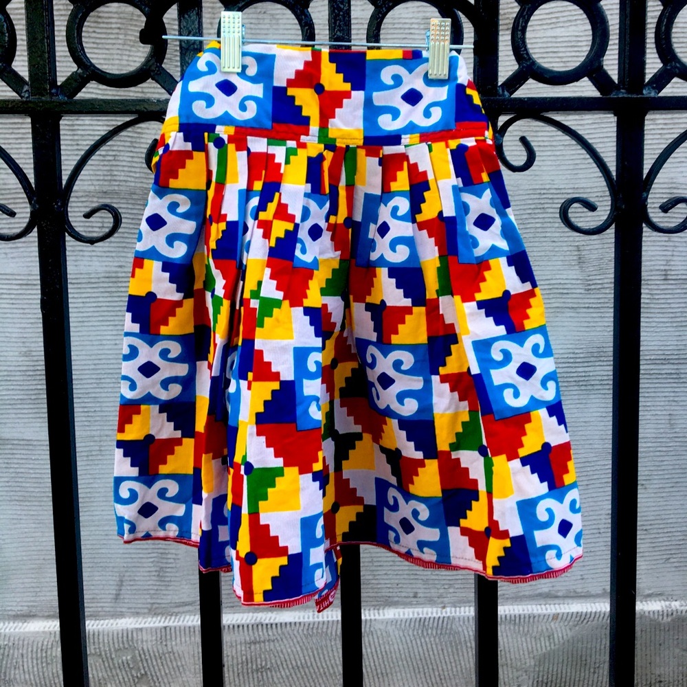 African Print Colorful Skirt - NWT